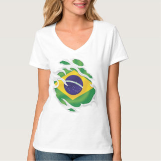 Brazil Ripped Flag T-Shirt