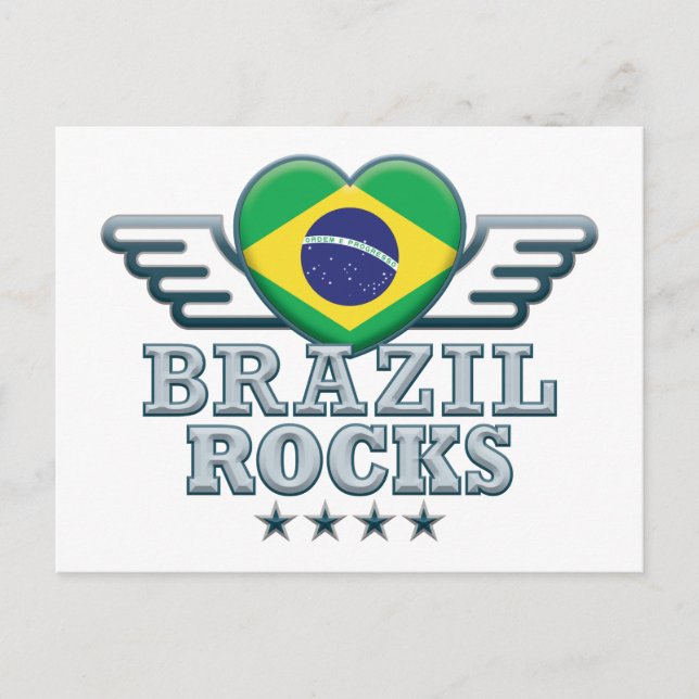 Brazil Rocks v2 Postcard (Front)