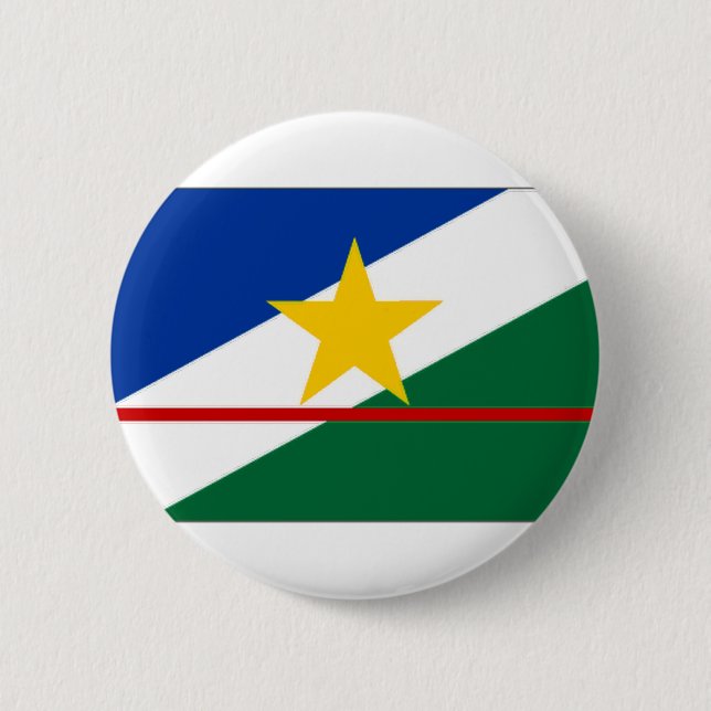 Brazil Roraima Flag 6 Cm Round Badge (Front)