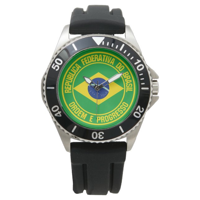 Brazil Round Emblem Watch (Front)