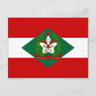 Brazil Santa Catarina Flag Postcard