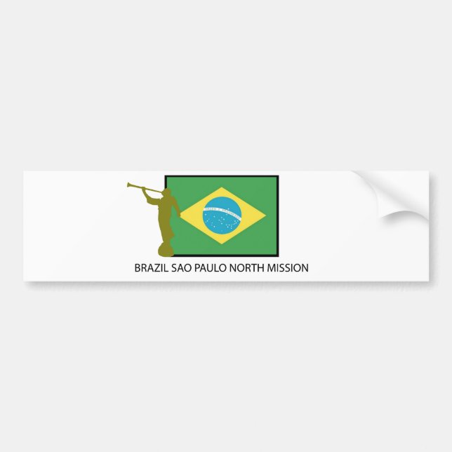 BRAZIL SAO PAULO NORTH MISSION LDS BUMPER STICKER (Front)