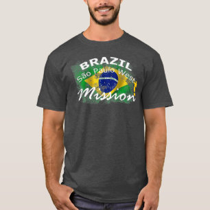 Brazil Sao Paulo West Mormon LDS Mission Gift T-Shirt