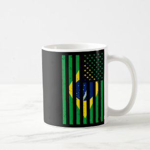 Brazil Shirt Brasil Soccer Usa America Flag Jersey Coffee Mug