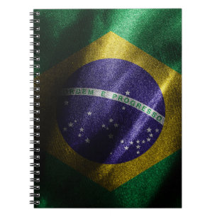 Brazil silk flag notebook