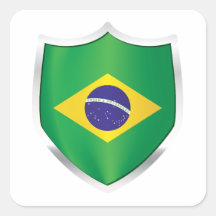 Brazil Silver Shield Flag