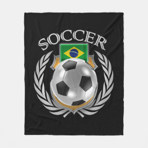 Brazil Soccer 2016 Fan Gear Fleece Blanket