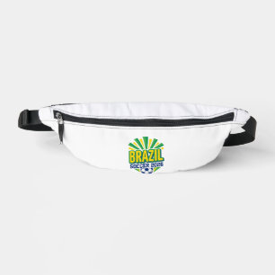 Brazil Soccer 2026 Soccer Bold Country Typography Bum Bags