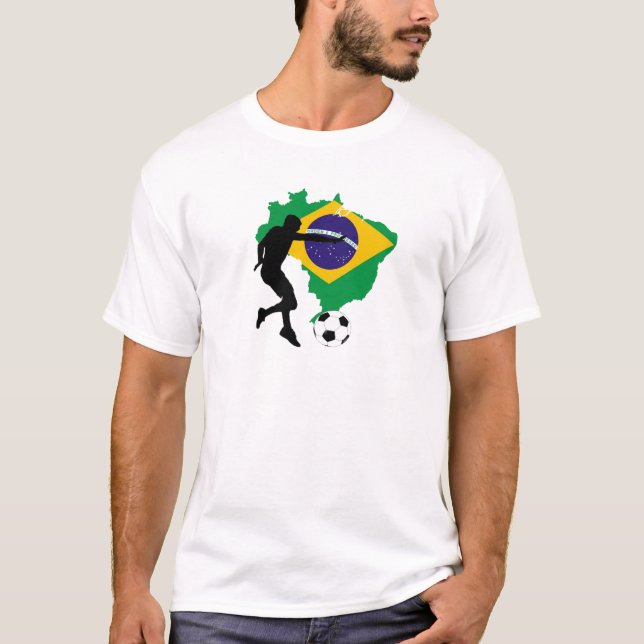 Brazil Soccer  5540 T-Shirt (Front)