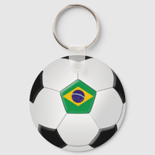 Brazil Soccer Ball Key Ring