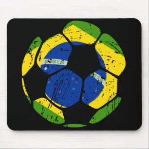 Brazil Soccer Ball Mousepad