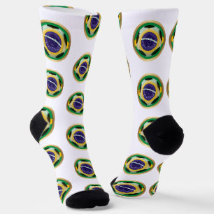 Brazil Soccer Ball Sports Socks