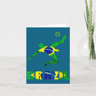 Brazil Soccer Brazilian Football Player Design Card