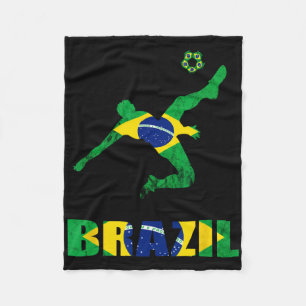 Brazil Soccer Brazilian Footll Player Brasileiro P Fleece Blanket