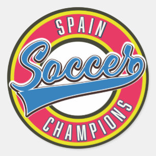 Brazil Soccer Champions Classic Round Sticker
