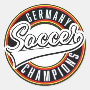 Brazil Soccer Champions Classic Round Sticker