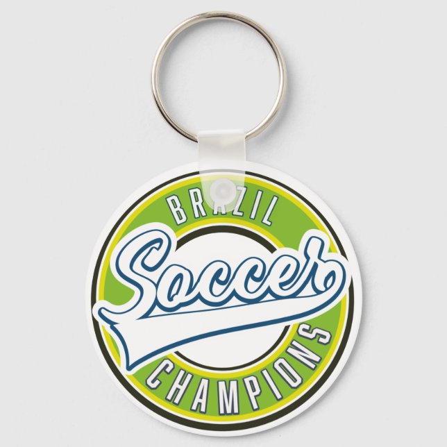 Brazil Soccer Champions Key Ring (Front)