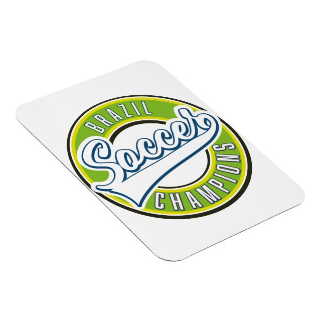 Brazil Soccer Champions Magnet (Right Side)