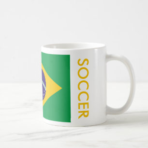 BRAZIL SOCCER COFFEE MUG
