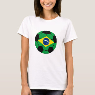 Brazil Soccer Jersey Football Brazilian Flag T-Shi T-Shirt