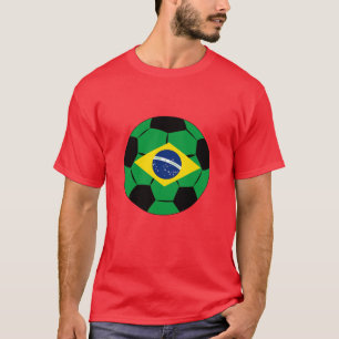 Brazil Soccer Jersey Football Brazilian Flag T-Shirt