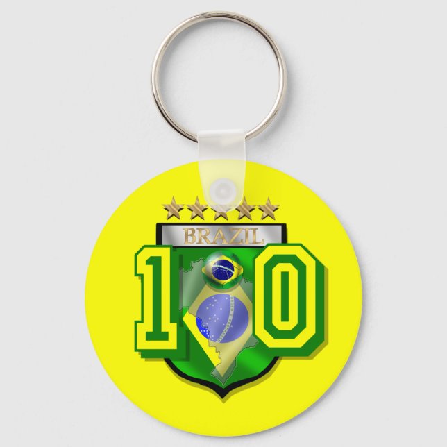 Brazil Soccer Key Ring (Front)