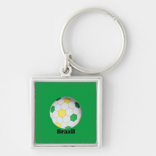 Brazil Soccer Key Ring (Front)