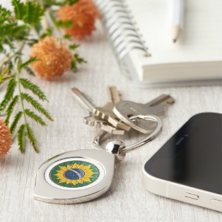 Brazil Solar Emblem - Luxury 3D National Pride Art Key Ring