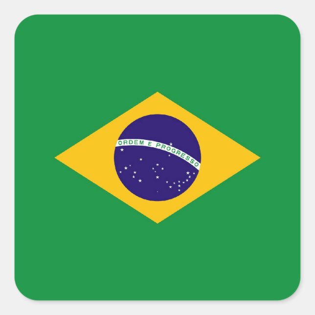 BRAZIL SQUARE STICKER (Front)