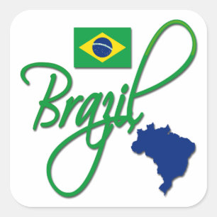 Brazil Square Sticker