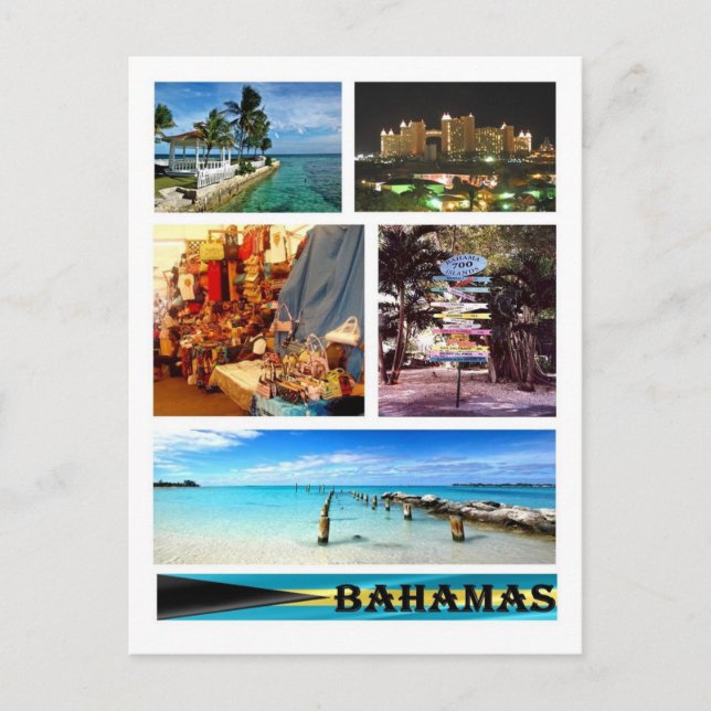 Brazil - The Bahamas - Mosaic - Postcard (Front)