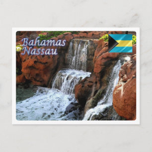 Brazil - The Bahamas - Nassau, Garden Waterfalls - Postcard