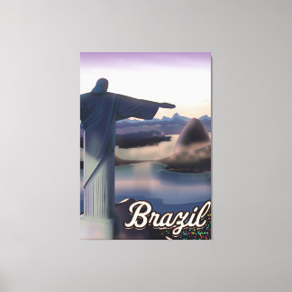 Brazil travel poster art print. canvas print