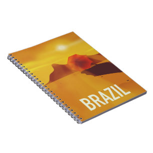 Brazil travel poster notebook