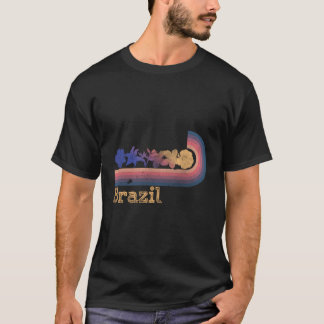 Brazil Tropical Flowers 80'S Style Surfing T-Shirt