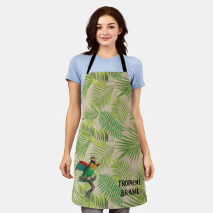 Brazil Tropical Rainforest Retro Vintage  Apron