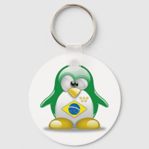 Brazil Tux Key Ring