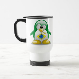 Brazil Tux Travel Mug
