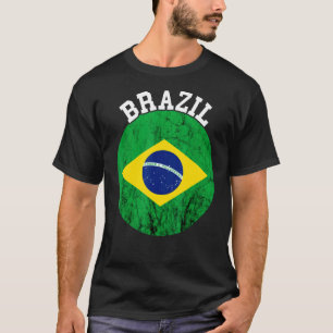 Brazil Vintage Brazilian Flag Brasilian Brazilian T-Shirt