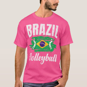 Brazil Volleyball Team Championship Brazilian Flag T-Shirt