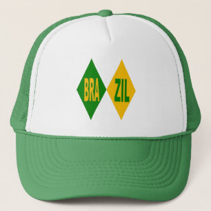 BRAZIL White Trucker Cap