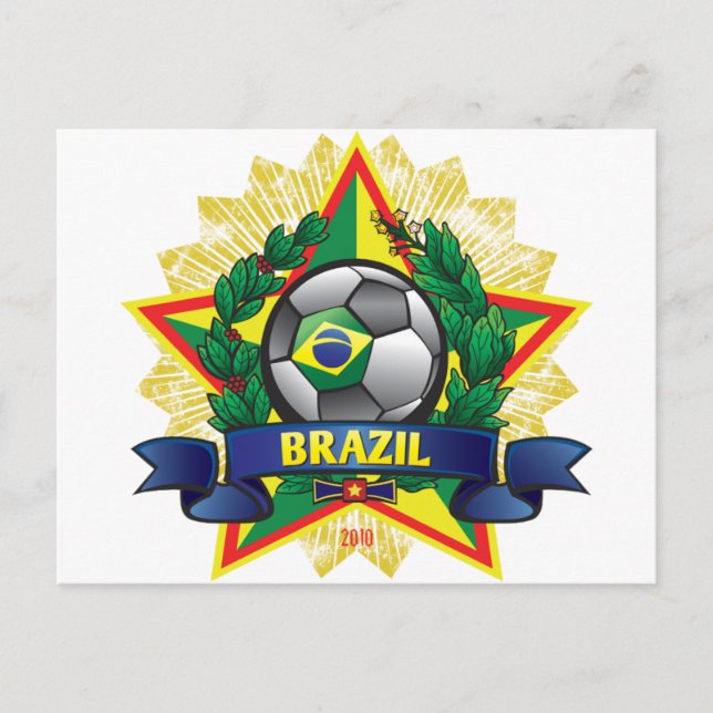 Brazil World Cup Soccer Postcard (Front)