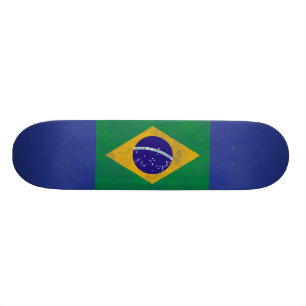 Brazile Vintage Flag Skateboard