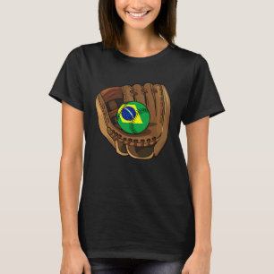 Brazilian Baseball Sport Brazil Baseball Team T-Shirt