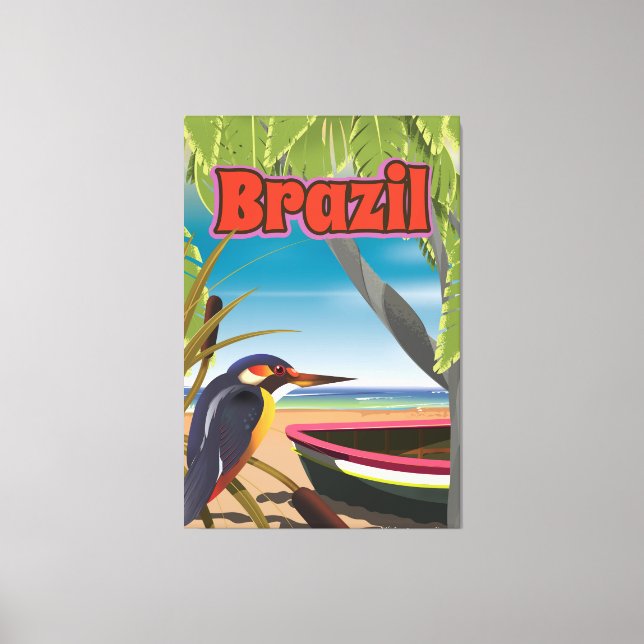 Brazilian Beach Post Card travel print (Front)