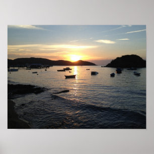 Brazilian Beach Sunset Poster