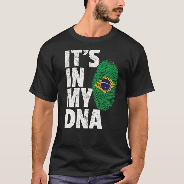 Brazilian Brazil Flag  Pride Country Home Nation T-Shirt (Front)