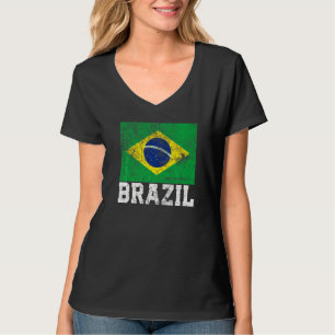 Brazilian Brazil Flag Pride Roots Country Family N T-Shirt