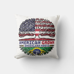 Brazilian Brazil US American USA United States Cushion