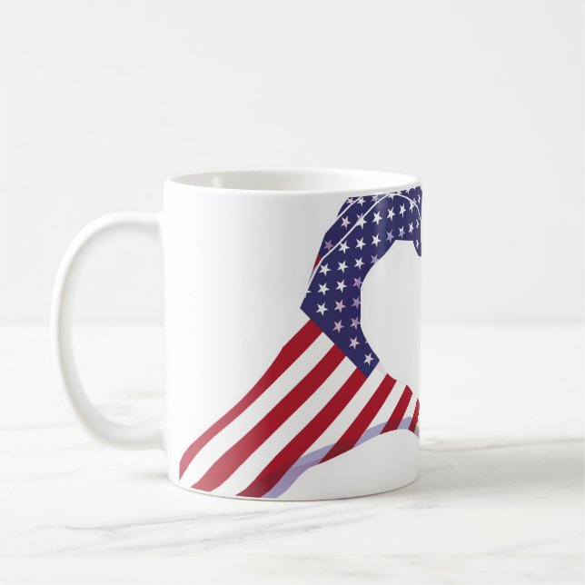 Brazilian Brazil USA United States American Coffee Mug (Left)
